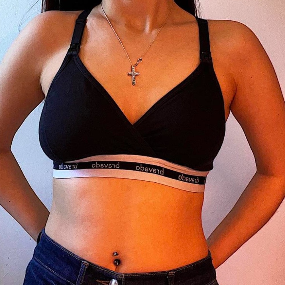 black & white nursing bra | bravado | size small